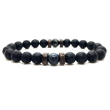 Men's Moonstone Bead Tibetan Buddha Bracelet